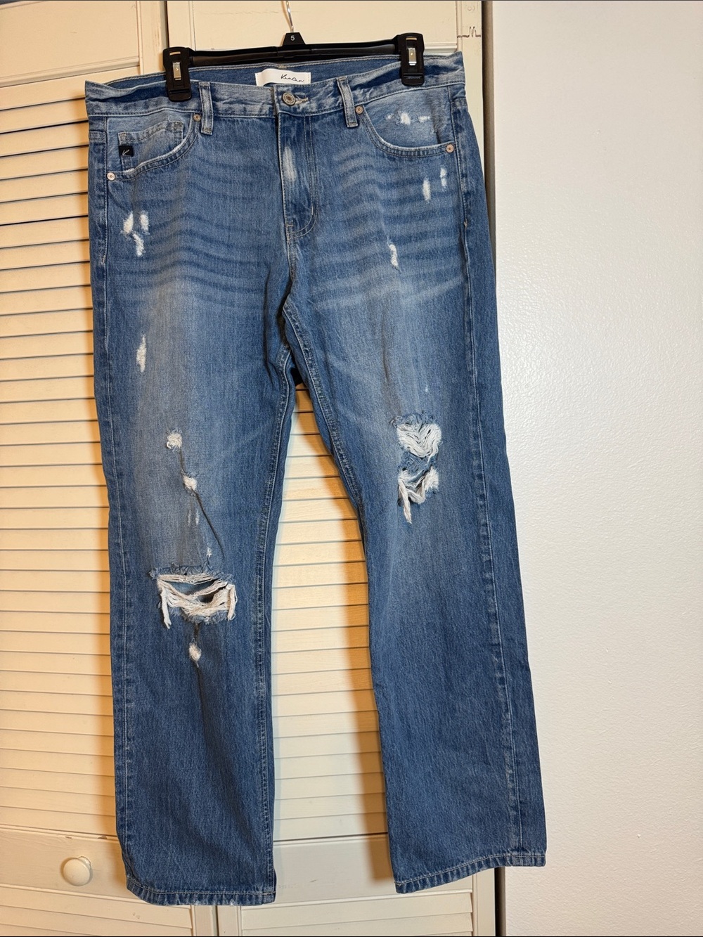 KanCan Distressed Light Blue Relaxed Jeans